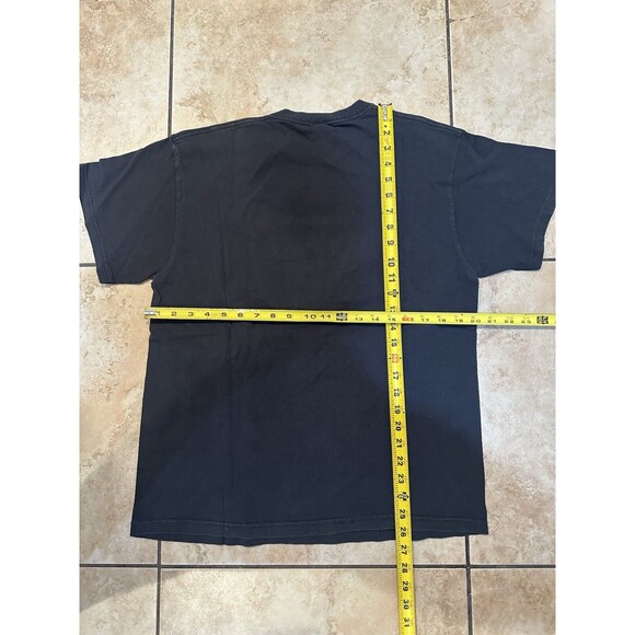 Vintage Marvel Iron Man Black Shirt Delta‎ Pro Weight Y2K Size Medium - Picture 3 of 3